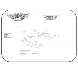 Marving H/CP18/BC Honda Vf 750 Custom