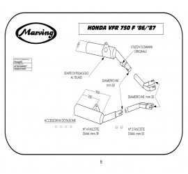 Marving H/2059/NC Honda Vfr 750 F