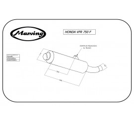 Marving H/2134/BC Honda Vfr 750 F