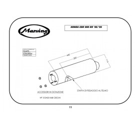 Marving H/2132/NC Honda Cbr 900 Rr