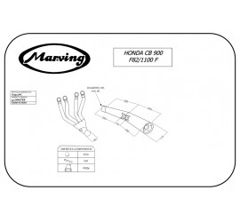 Marving H/3312/NC Honda Cb 900 F 82>