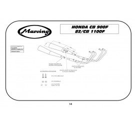 Marving H/5006/NC Honda Cb 900 F 82>