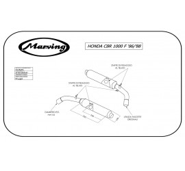 Marving H/2089/NC Honda Cbr 1000 F