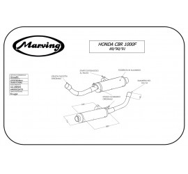 Marving H/2145/NC Honda Cbr 1000 F