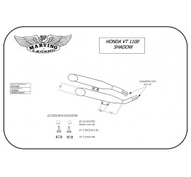 Marving H/CP01/BC Honda Vt 1100 Shadow