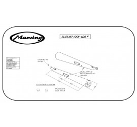 Marving S/2038/BC Suzuki Gsx 400 F