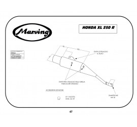 Marving EDR/7/V Honda Xl 250 R