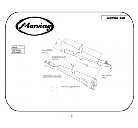 Marving H/2065/BC Honda Cb 350 Four