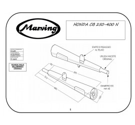 Marving H/125/BC Honda Cb 400 N