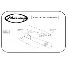 Marving H/2101/BC Honda Cbx 450 Nighthawk