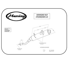 Marving EDR/16/NC Kawasaki Klr 600 