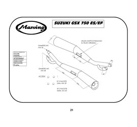 Marving S/2042/BC Suzuki Gsx 750 Ea