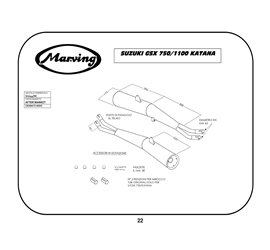 Marving S/2044/NC Suzuki Gsx 1100 Katana