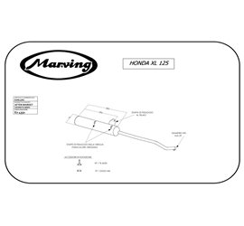 Marving EDR/1/NC Honda Xl / Xls 125 Doppelstoßdämpfer