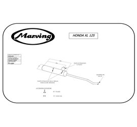 Marving EDR/1/NC Honda Xl / Xls 125 Doppio Ammortizzatore