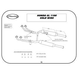 Marving H/5012/BC Honda Gl 1100 Goldwing